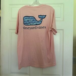 Vineyard Vines Men’s Peach Pale Pink Pocket Tee T-Shirt Size Medium M